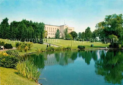 AK / Ansichtskarte Bielefeld Oetker Konzerthalle mit Buergerpark Kat. Bielefeld