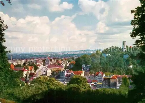 AK / Ansichtskarte Bielefeld Blick vom Johannisberg auf Kreuzstrasse und Burg Sparrenberg Kat. Bielefeld