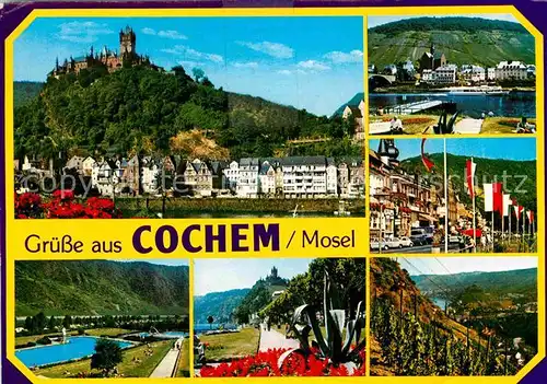 AK / Ansichtskarte Cochem Mosel Moselpartie Freibad Burch Kat. Cochem