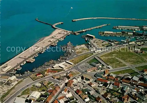 AK / Ansichtskarte Hirtshals Hafen Fliegeraufnahme Kat. Hirtshals