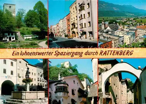 AK / Ansichtskarte Rattenberg Tirol Stadtbilder mit Stadtbrunnen Festung Malerwinkel Kat. Rattenberg