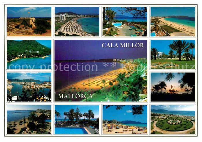 AK / Ansichtskarte Cala Millor Mallorca Teilansichten Kuestenort