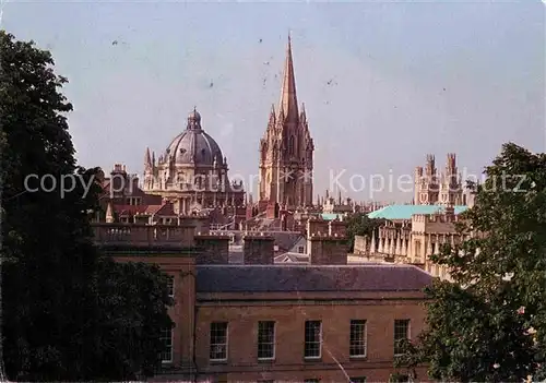 AK / Ansichtskarte Oxford Oxfordshire The rooftops of Oxford Radcliffe Camera St Marys Church Hawksmoor Towers Kat. Oxford