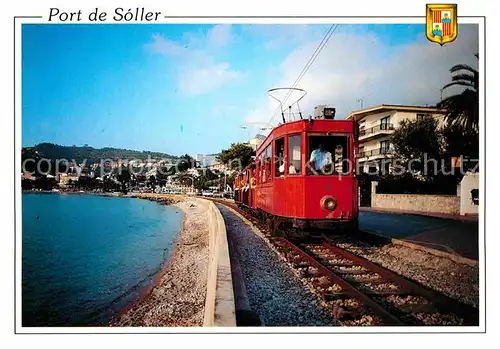 AK / Ansichtskarte Strassenbahn Port de Soller Mallorca  Kat. Strassenbahn