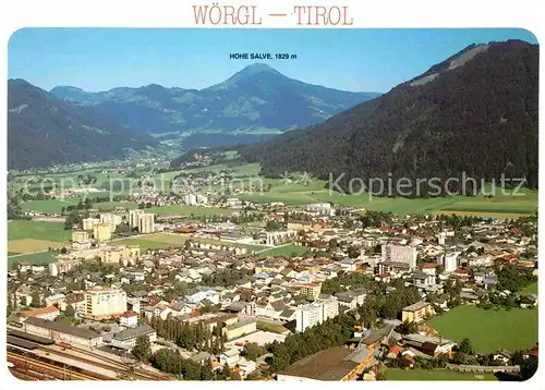 AK / Ansichtskarte Woergl Tirol Fliegeraufnahme Hohe Salve 