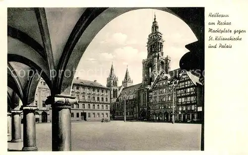 AK / Ansichtskarte Heilbronn Neckar Marktplatz Sankt Kilianskirche Palais Kat. Heilbronn