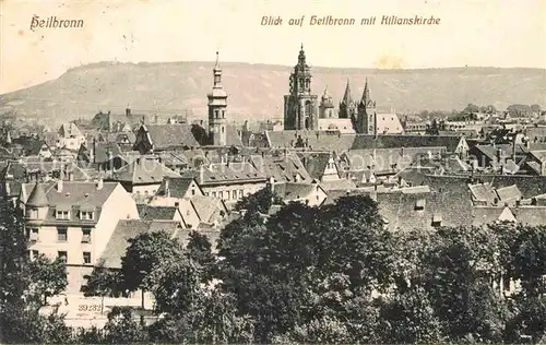 AK / Ansichtskarte Heilbronn Neckar Panorama mit Sankt Kilianskirche Kat. Heilbronn