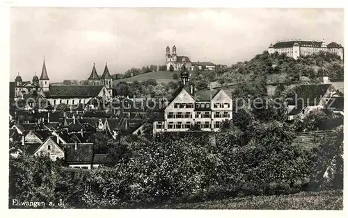 AK / Ansichtskarte Ellwangen Jagst Stiftskirche Schoenenberg Schloss Kat. Ellwangen (Jagst)