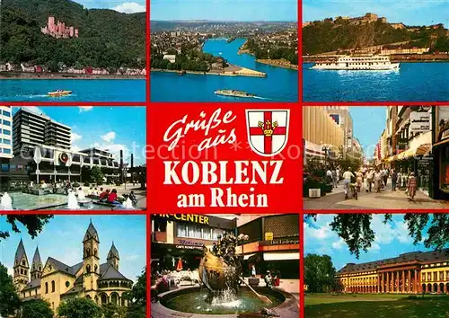 AK / Ansichtskarte Koblenz Rhein Schloss Brunnen  Kat. Koblenz