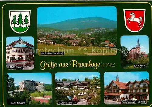 AK / Ansichtskarte Braunlage Evangelische Kirche Hapimag Hotel Maritim Cafe Tenne  Kat. Braunlage Harz