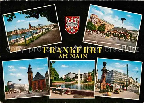 AK / Ansichtskarte Frankfurt Main Brunnen Kirche  Kat. Frankfurt am Main