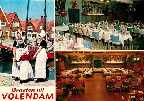 AK / Ansichtskarte Volendam Cafe Restaurant A.M.V.O. Tracht Kat. Niederlande