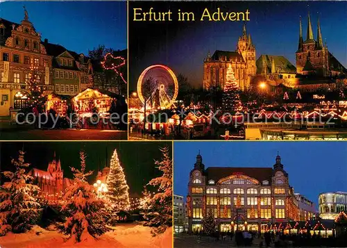 AK / Ansichtskarte Erfurt Weihnachtsmarkt auf Domplatz  Kat. Erfurt