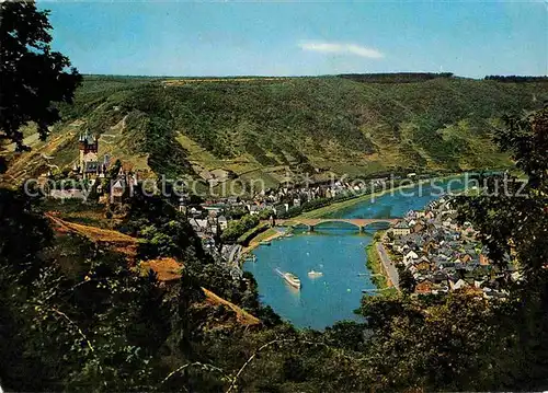 AK / Ansichtskarte Cochem Mosel Moselpartie mit Burg Kat. Cochem