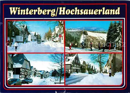 AK / Ansichtskarte Winterberg Hochsauerland Ortspartien im Winter Kat. Winterberg