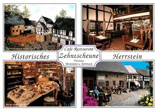 AK / Ansichtskarte Herrstein Historische Stadt Cafe Restaurant Zehntscheune Mineralien Kat. Herrstein