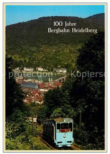 AK / Ansichtskarte Bergbahn 100 Jahre Bergbahn Heidelberg Kat. Bergbahn