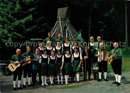 AK / Ansichtskarte Musikanten Heimatgruppe Harzklub E.V. Zweigverein Schulenberg Heimatlied  Kat. Musik