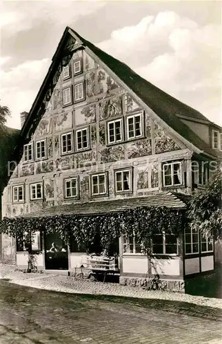 AK / Ansichtskarte Schwalenberg Gasthof Kuenstlerklause  Kat. Schieder Schwalenberg