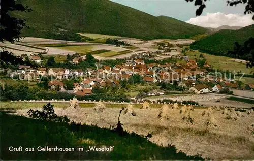 AK / Ansichtskarte Gellershausen Edertal Wesetal 