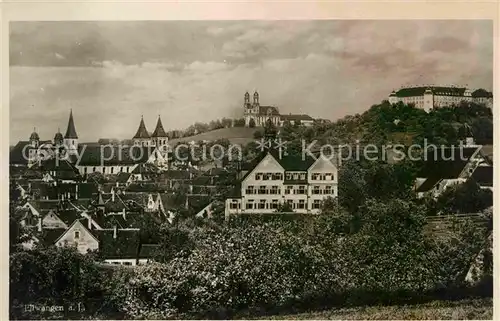 AK / Ansichtskarte Ellwangen Jagst Stiftskirche Schloss Schoenenberg Kat. Ellwangen (Jagst)