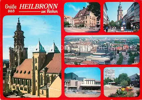 AK / Ansichtskarte Heilbronn Neckar Kilianskirche Harmonie Brunnen Rathaus Kat. Heilbronn