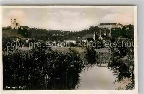 AK / Ansichtskarte Ellwangen Jagst Wallfahrtskirche Schoenenberg Schloss  Kat. Ellwangen (Jagst)