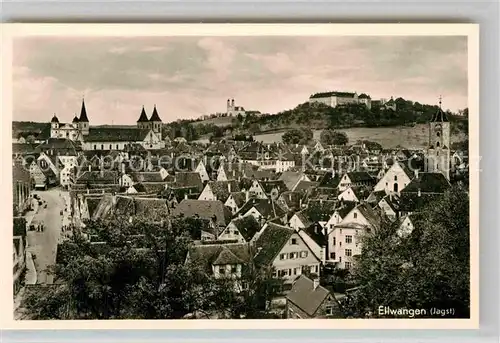 AK / Ansichtskarte Ellwangen Jagst Stiftskirche Wallfahrtskirche Schoenenberg Schloss Kat. Ellwangen (Jagst)