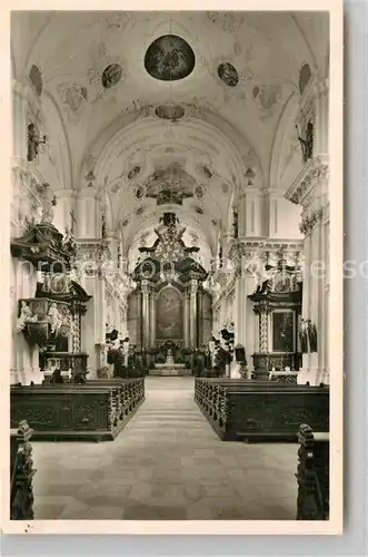 AK / Ansichtskarte Ellwangen Jagst Wallfahrtskirche Schoenenberg Inneres  Kat. Ellwangen (Jagst)