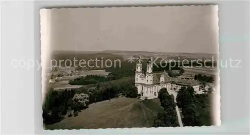 AK / Ansichtskarte Ellwangen Jagst Fliegeraufnahme Wallfahrtskirche Schoenenberg  Kat. Ellwangen (Jagst)