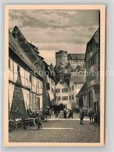 AK / Ansichtskarte Tuebingen Gasse Schloss Kat. Tuebingen