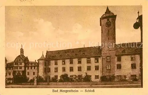 AK / Ansichtskarte Mergentheim Bad Schloss Kat. Bad Mergentheim