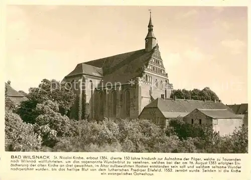 AK / Ansichtskarte Bad Wilsnack St. Nicolai Kirche Kat. Bad Wilsnack
