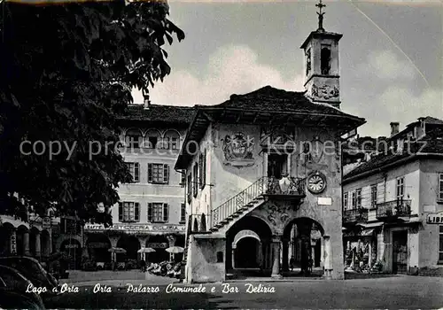 AK / Ansichtskarte Orta San Giulio Palazzo Comunale Bar Delizia Kat. Novara