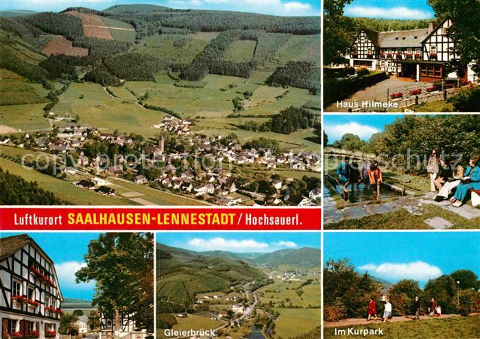 Ak Ansichtskarte Saalhausen Sauerland Fliegeraufnahme Haus