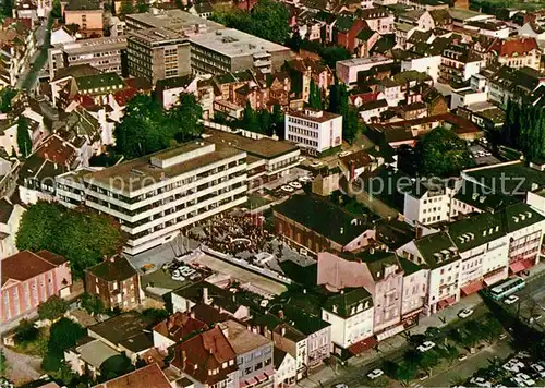 AK / Ansichtskarte Siegburg Fliegeraufnahme Rathaus Staedtisches Krankenhaus  Kat. Siegburg