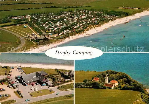 AK / Ansichtskarte Drejby Camping Fliegeraufnahme