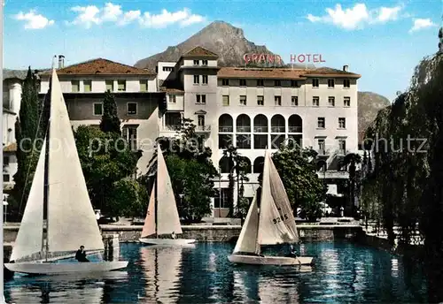 AK / Ansichtskarte Riva del Garda Grand Hotel Riva Segelboote Kat. 