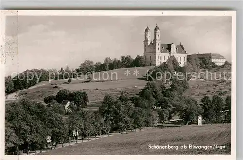 AK / Ansichtskarte Ellwangen Jagst Wallfahrtskirche Schoenenberg  Kat. Ellwangen (Jagst)