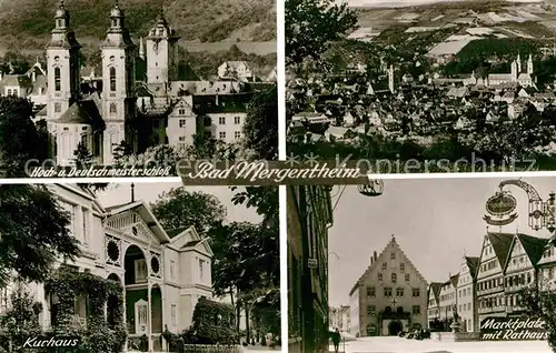 AK / Ansichtskarte Mergentheim Bad Hoch Deutschmeister Schloss Kurhaus Marktplatz Rathaus Panorama Kat. Bad Mergentheim