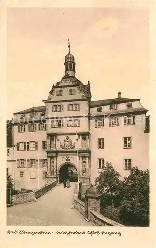 AK / Ansichtskarte Mergentheim Bad Deutschorden Schloss Eingang Kat. Bad Mergentheim