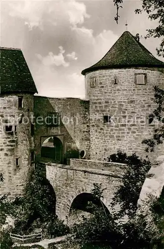 AK / Ansichtskarte Mergentheim Bad Burgruine Neuhaus Eingang Kat. Bad Mergentheim