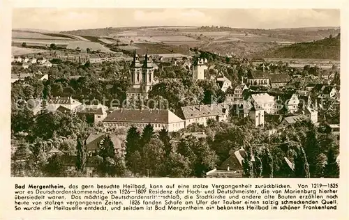 AK / Ansichtskarte Mergentheim Bad Panorama Schloss Kat. Bad Mergentheim