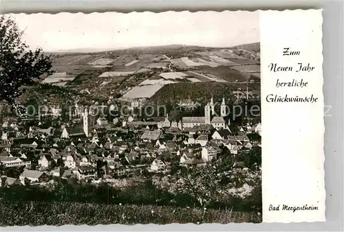 AK / Ansichtskarte Mergentheim Bad Neujahrskarte Panorama Kat. Bad Mergentheim