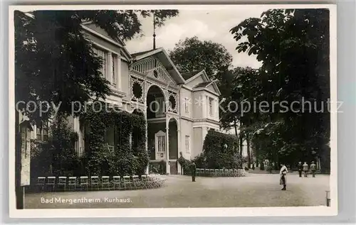 AK / Ansichtskarte Mergentheim Bad Kurhaus Kat. Bad Mergentheim