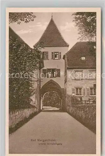 AK / Ansichtskarte Mergentheim Bad Unterer Schlosseingang Kat. Bad Mergentheim