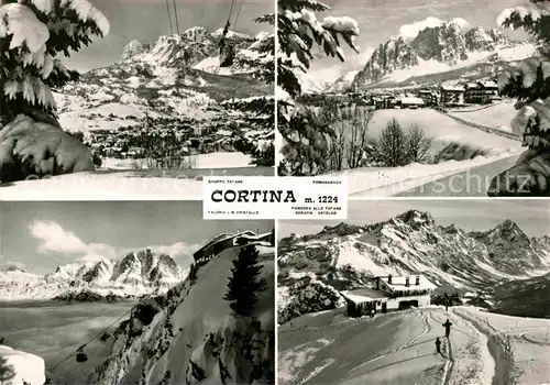 AK / Ansichtskarte Cortina d Ampezzo Seilbahn Skigebiet Kat. Cortina d Ampezzo