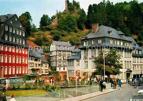 AK / Ansichtskarte Monschau Rotes Haus mit Hotel Horchem Kat. Monschau