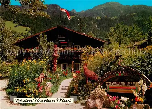 AK / Ansichtskarte Ramsau Zillertal Wurzenmax Maerchenwelt Alte Muehle Holzschnitzerei Kat. Ramsau im Zillertal