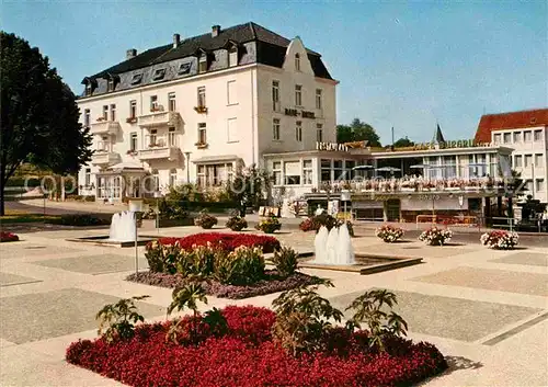 AK / Ansichtskarte Bad Orb Salinenplatz mit Badehotel und Cafe Burgring Springbrunnen Kat. Bad Orb